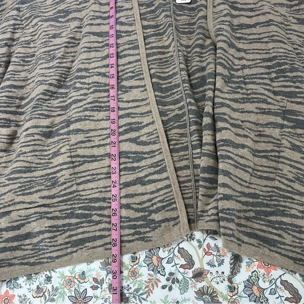 Soft Surrounding Poncho Sweater One Size Wool Cashmere Go Lively Zebra Wrap